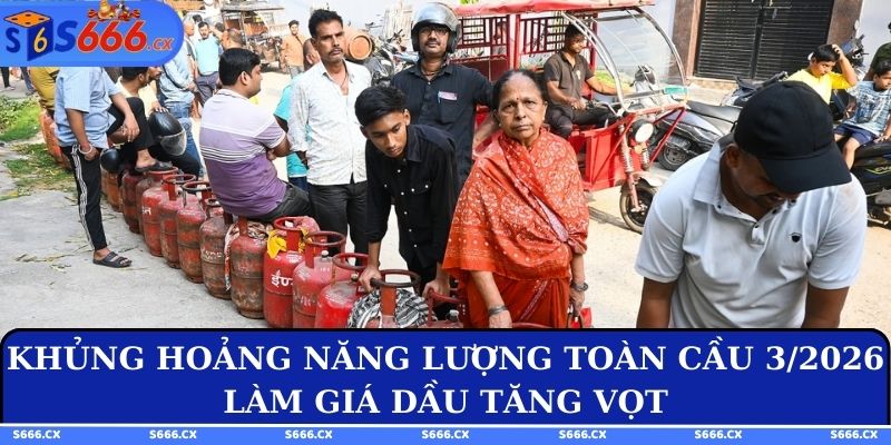 Khủng hoảng năng lượng toàn cầu 3/2026 làm giá dầu tăng vọt